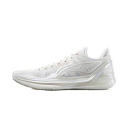李寧（LI-NING）利刃4V2男鞋籃球鞋輕便低幫緩震耐磨防滑運動球鞋ABAU 云霧白ABAU037-7 44