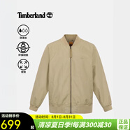 添柏嵐（Timberland）外套男 春秋戶外輕便透氣運(yùn)動(dòng)服防風(fēng)寬松工裝經(jīng)典棒球服飛行夾克 A4235DH4/甘草黃 (曬圖退10) S (170/88A)