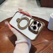 匡易U4金屬雙支架磁吸用蘋(píng)果16pm/15Promax/14手機殼iPhone13手機保護套16promax/16plus/16ai鏤空相機 【古金色12】U4金屬雙支架磁吸 iPhone15