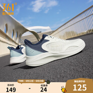 361度男鞋運動(dòng)鞋秋季新款網(wǎng)面透氣百搭休閑跑步鞋男 羽毛白/水霧藍 44