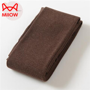 貓人（MiiOW）棉連褲襪女秋冬薄絨春秋加厚針織加絨打底襪奶咖啡色燕麥白色絲襪 焦糖色 連腳 均碼 薄款嬰兒絨---約180克