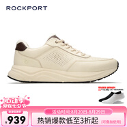 ROCKPORT七夕情人節(jié)禮物樂步【明星同款】男士高端休閑鞋新款真皮商務厚底 米白色 42