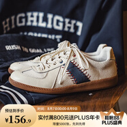 馬登工裝棒球德訓(xùn)鞋男夏美式復(fù)古運動休閑鞋軟底男士板鞋情侶小白鞋子 米色 【賽車鞋/夏季透氣男鞋】 42 (260mm) 男碼-偏大一碼
