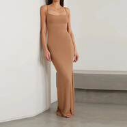 SK&SAskims soft lounge long slip dress 女螺紋莫代爾魚(yú)尾裙吊帶長(zhǎng)裙 駝色camel(有標(biāo)) XXS _不退可換碼
