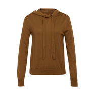 哥弟（GIRDEAR）綿羊毛顯瘦氣質(zhì)百搭休閑通勤套頭長(cháng)袖連帽針織衛衣女1399450 日曬棕 XL 5碼