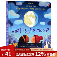 英文原版 What is the Moon 月亮是什么 Usborne Lift the flap Very First Questions and Answers科普認知翻翻書(shū) 幼兒英文啟蒙 綠山墻