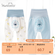 歡喜小熊6個(gè)月-3歲嬰兒褲子寶寶秋季高腰護(hù)肚大屁屁褲新生兒春秋大pp褲