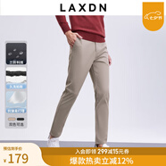 萊克斯頓七夕禮物【商場(chǎng)同款】男裝春夏新款抗皺休閑褲男易打理修身長(cháng)褲男 卡其色 30