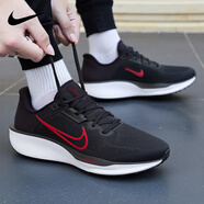 耐克（NIKE）男鞋復(fù)古跑鞋2025新款秋季時尚潮流運(yùn)動鞋舒適耐磨輕便復(fù)古跑步鞋 011-黑底紅勾 39