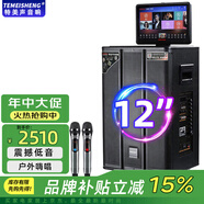 TEMEISHENG特美聲SH333-10戶(hù)外廣場(chǎng)舞視頻音響K歌室內(nèi)戶(hù)外演唱演出藍(lán)牙大功率廣場(chǎng)點(diǎn)歌移動(dòng)拉桿音箱視頻音響 OX12-39雙話(huà)筒+大禮包