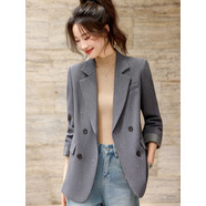 歐美閃閃西裝外套女秋冬2025新款氣質(zhì)寬松高級感休閑西服西服 1830灰色西裝/寬松版 S