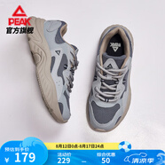 匹克（PEAK）小胖鞋2.0新款男鞋復(fù)古厚底增高老爹鞋女輕便運(yùn)動休閑鞋 【男款常規(guī)】銀灰/深灰 45