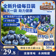 三只松鼠每日藍莓干256g/16包 無(wú)添加水果干果脯小包裝兒童老人辦公室零食