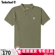 Timberland添柏嵐POLO衫男夏季戶外旅行運(yùn)動(dòng)休閑短袖寬松商務(wù)透氣翻領(lǐng)T恤 A24H2590/綠色 S 170建議100-120斤