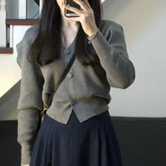 小紅書爆款巨好看的早秋季2025新款女溫柔淡人高知老錢風(fēng)穿搭連衣 單件毛衣【大碼女裝巨好看的早秋季流行風(fēng)格簡(jiǎn)單大方得 S