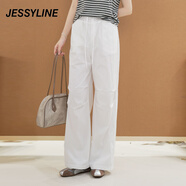 Jessy line直筒休閑褲女 灰蘭 XS