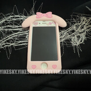 萊跡古早蝴蝶結美樂(lè )蒂適用蘋(píng)果16promax手機殼適用iPhone15硅膠14軟13女1211潮 單殼--全包蝴蝶結-美樂(lè )蒂--yikesky--硅 蘋(píng)果4/4S通用