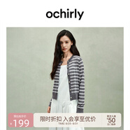 歐時(shí)力OCHIRLY【可機洗澳大利亞100%羊毛】針織外套航海系2025夏 灰條 L
