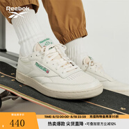 Reebok銳步官方男女CLUB C 85 VINTAGE經(jīng)典復(fù)古休閑小白板鞋 100000317 DV6434同款新批次 44