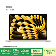 Apple/蘋果AI筆記本/2024MacBookAir13.6英寸M3(8+10核)24G512G星光色電腦MC8P4CH/A