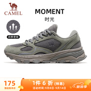 駱駝（CAMEL）時(shí)光戶外復(fù)古慢跑鞋女子休閑運(yùn)動(dòng)鞋 X23C09L7032C 軍綠/灰 38