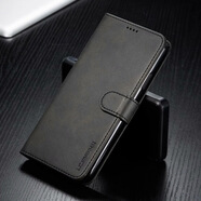 LC.IMEEKE適用iPhone15Pro錢(qián)包插卡手機殼13蘋(píng)果16MAX翻蓋SE4皮套 黑色 iPhone13ProMax
