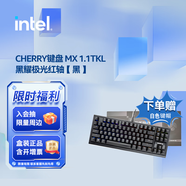 英特爾（Intel）酷睿 10代奔騰賽揚系列CPU 臺式機處理器 盒裝CPU 櫻桃機械鍵盤(pán)MX 1.1TKL黑耀極光紅軸【黑】
