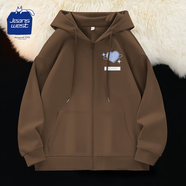 JEANSWEST CLUB真維斯外套女連帽開衫衛(wèi)衣春秋冬新品寬松休閑韓版小眾女生衣服