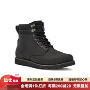 UGG專(zhuān)柜UGG男油蠟皮復古時(shí)尚馬丁靴男二棉鞋大黃靴工裝靴1138183 BLK黑色 42 內長(cháng)27cm