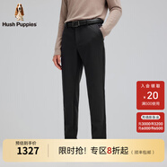 Hush Puppies【豐盈厚實】暇步士男裝冬季蓄熱保暖彈力絨感長褲 霜灰色 40