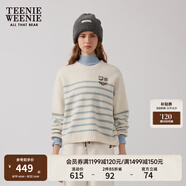 Teenie Weenie小熊女裝簡約時(shí)尚休閑通勤毛衣保暖冬季女毛衫圓領(lǐng) 淺藍(lán)色 M 165