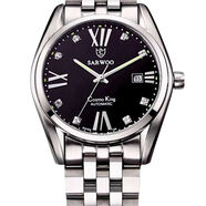 適合中老年佩戴的機(jī)械表防水梅之花空中霸王日本進(jìn) 鋼黑升級款