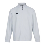 安德瑪（Under Armour）運(yùn)動(dòng)外套男女休閑百搭針織立領(lǐng)夾克跑步上衣 灰色/24500402-009 S (建議163-168cm/100-120斤)