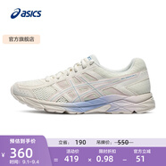 亞瑟士ASICS女鞋網(wǎng)面跑鞋百搭緩震運動(dòng)鞋透氣跑步鞋 GEL-CONTEND 4 米色 37.5