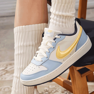 耐克（NIKE）女鞋2025秋季新款COURT透氣經(jīng)典休閑鞋運動(dòng)鞋低幫板鞋小白鞋 白色藍色黃IM6698-171 36