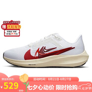 耐克NIKE女跑步鞋飛馬40PEGASUS 40新年紅運(yùn)動(dòng)鞋F(xiàn)B7703-100白紅36.5
