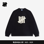 UNDEFEATED【五條杠美式毛衣】潮流男女同款LOGO校園風(fēng)毛衣新品 黑色 XL