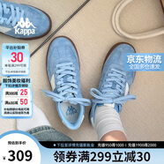 卡帕（Kappa）官方德訓(xùn)鞋男女鞋情侶同款復(fù)古低幫板鞋百搭休閑鞋子 品月藍(lán)  41 