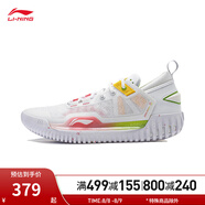 李寧（LI-NING）反伍3 LOW丨籃球鞋男子減震beng輕彈專業(yè)競技冰爽透氣外場鞋 標(biāo)準(zhǔn)白-4 42