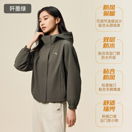 安踏防潑水外套丨女款冬季時(shí)尚通勤輕運動(dòng)絲光絨潮流廓形夾克上衣
