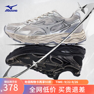美津濃（MIZUNO）【RACER S】軟底輕便運動跑步鞋男女同款緩震透氣休閑慢跑鞋 18/臟臟銀 42 (270mm)