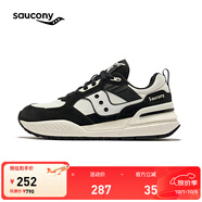 Saucony索康尼SHADOW 5000X復古休閑鞋男女夏季運動(dòng)鞋男舒適軟底休閑鞋 黑米2 42
