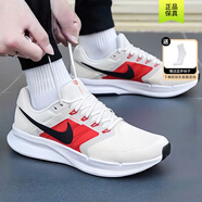 耐克（NIKE）男鞋2025秋季新款網(wǎng)面透氣輕便運(yùn)動(dòng)休閑鞋緩震耐磨低幫跑步鞋 【Flywire飛線】網(wǎng)面透氣/白紅 【曬圖返10】 40.5 鞋內(nèi)長(zhǎng)255mm
