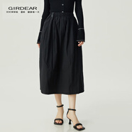 哥弟（GIRDEAR）女裝花苞設計褶皺肌理背心半身裙套裝女1300977 1200377 經(jīng)典黑-半裙 M (3碼)