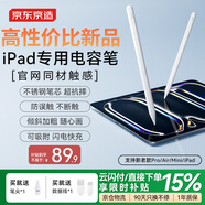 京東京造電容筆iPad蘋果筆適用25年P(guān)ro/Air/Mini/iPad11平板觸控觸屏手寫筆applepencil二代防誤觸
