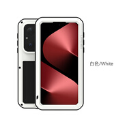 艾尚美（lovemei）適用P80Pro硅膠金屬混合保護套P80pro+防護結構 P80ultra防摔防塵三防設計戶(hù)外探險專(zhuān)用手機殼 白色 華為 Pura 80 Ultra