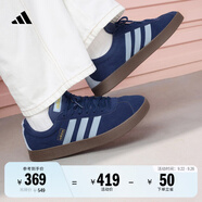 adidas「T頭鞋」VL COURT 2.0復古休閑板鞋德訓鞋阿迪達斯輕運動   深藍/粉藍/樹脂黃(推薦女生選小半碼)   41