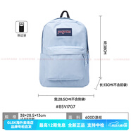 JANSPORT25年新款20L霧霾藍(lán)中號小學(xué)生書包輕便戶外旅行包 20L-85VI7G7-霧霾藍(lán)-水杯側(cè)袋