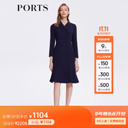 PORTS寶姿女裝收腰氣質(zhì)連衣裙ALL9D001JWP048 丈青 XXS (0)