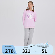 NIKE3BRAND 耐克童裝男女童2025年純棉毛圈衛(wèi)衣+褲子套裝